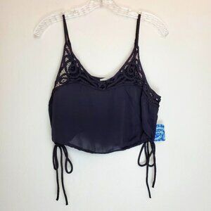 Free People Blouson Brami cropped satin tank